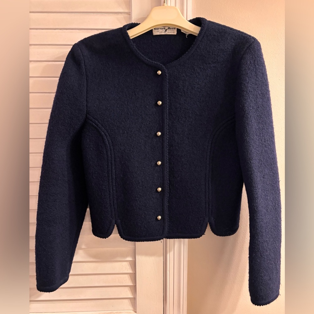 Short Waist, Boiled Wool Jacket